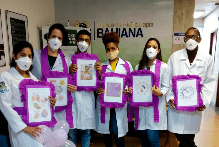 Novembro Roxo: o curso de Fisioterapia da Bahiana realizou uma ação especial no dia 11 de novembro.