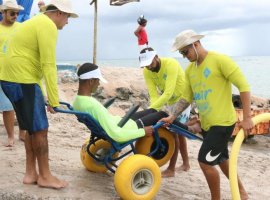 Praia de Guarajuba serviu de palco para a última edição do ParaPraia de 2020