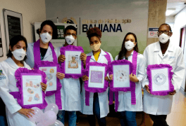 Curso de Fisioterapia realiza atividade do Novembro Roxo